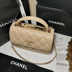 Chanel Trendy CC Beige Like New, W Box, Receipt, Microchip, Price Negotiable