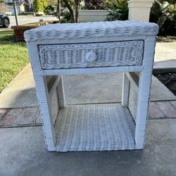 Wicker Nightstand