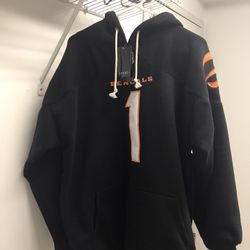 Cincinnati Bengals Jamarr Chase Stitched Hoodie Size Small available 