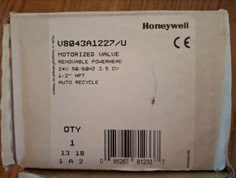 Honeywell Motorized Valve w/ Removable Power Head