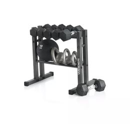 Weider Two-Tier Utility Rack For Dumbbell | Kettlebell | Medicine Ball Storage