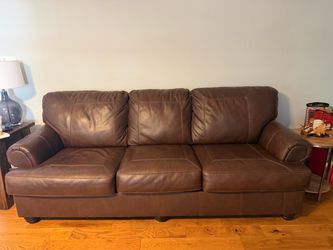 2 couches and oversized chair with ottoman