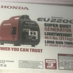 Honda EU2200i Gas Powered Inverter Generator