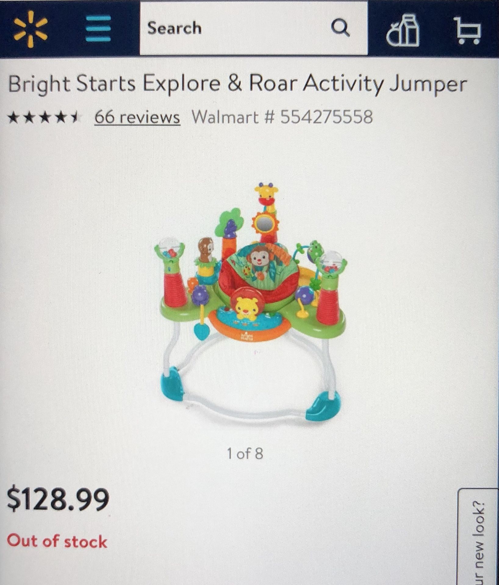 Bright Starts Explore & Roar Activity Jumper