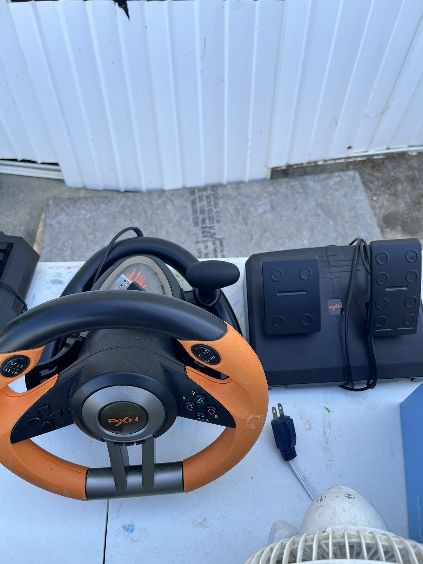 Steering Wheel Gaming Set