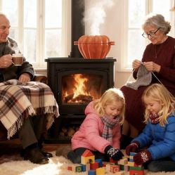 New Large Wood Stove Steamer Humidifier . Cast Iron. Pumpkin