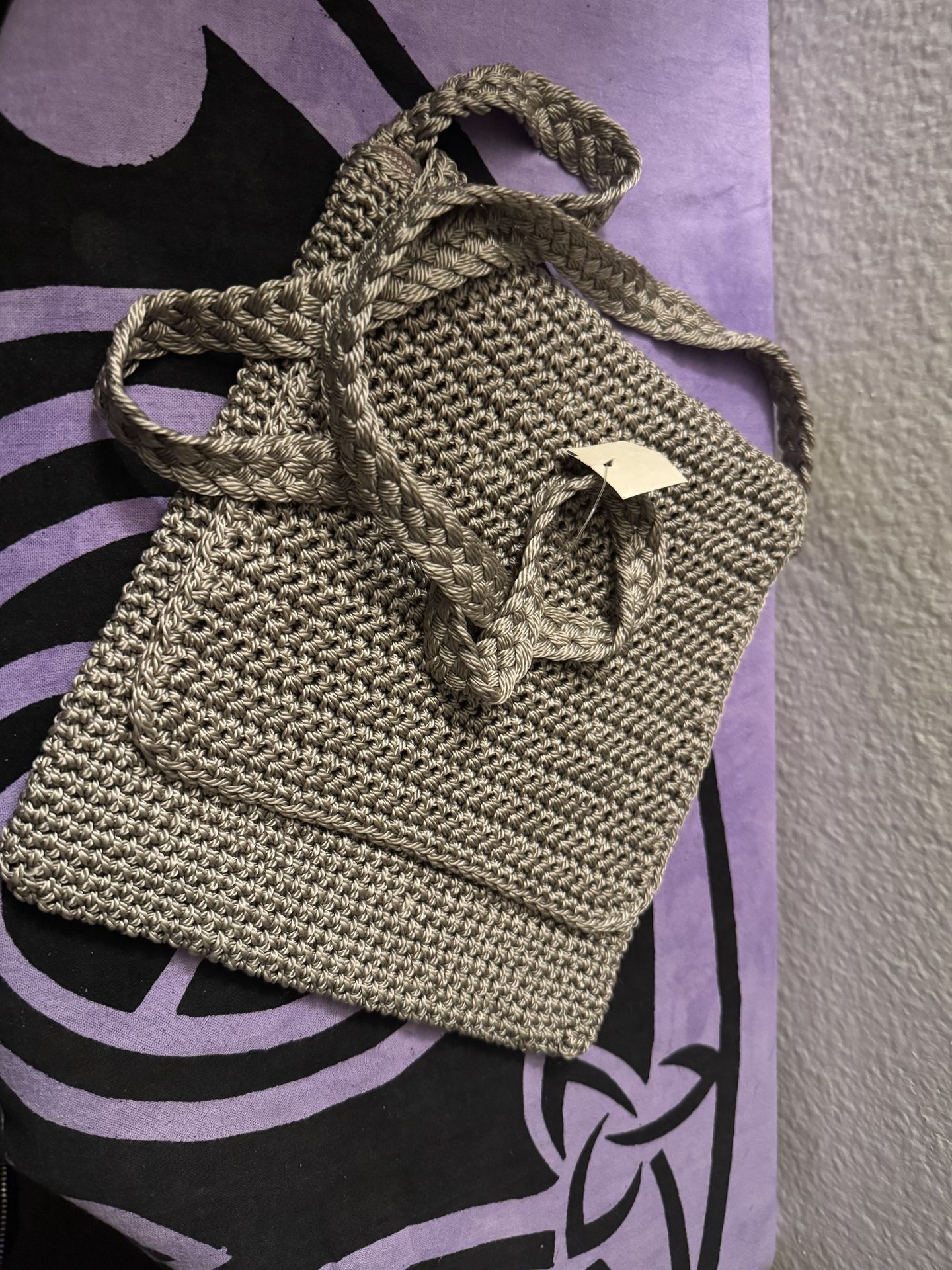 Chateau Vintage Knit Crossbody Purse