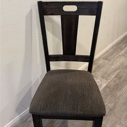 Fabric Dark Brown 8 Dinning  Chairs