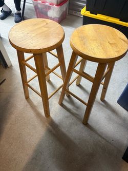 Wooden bar stools