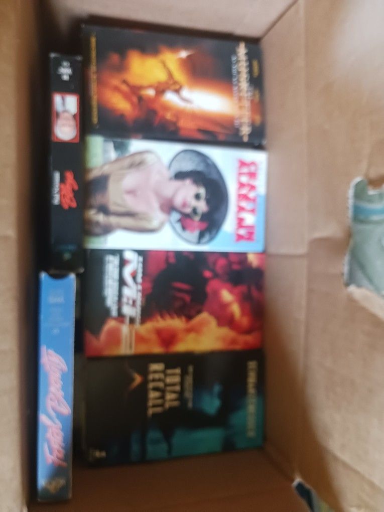 Box Of (30) Vhs Tapes