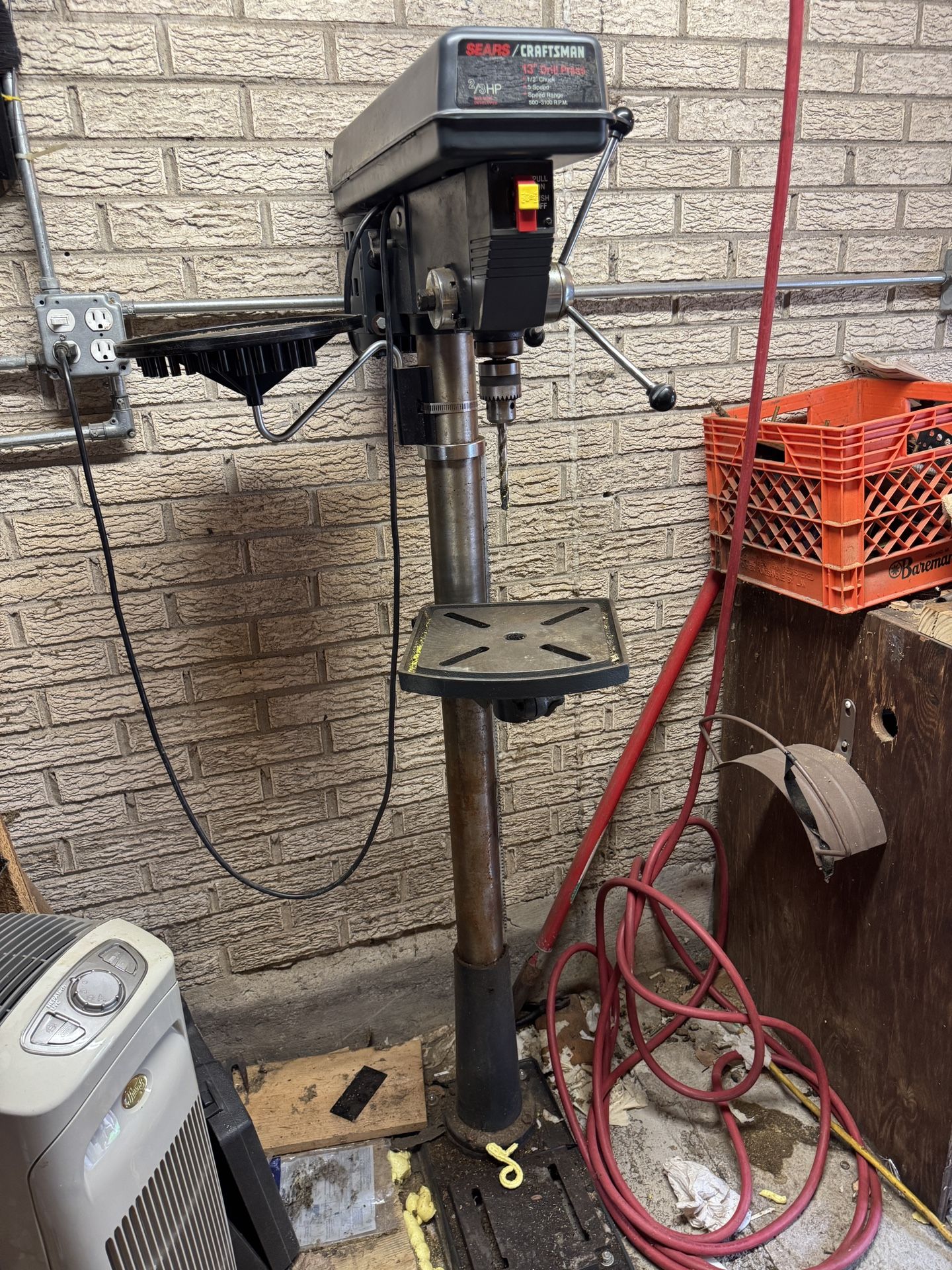 Craftsman 13 Inch Drill Press 5 Speed 2/3 Hp.