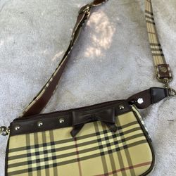 Plaid crossbody purse
