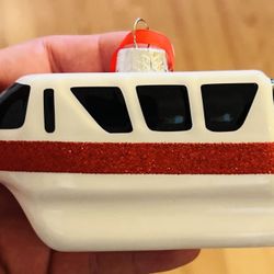 Walt Disney World Monorail Blown Glass Christmas Ornament-Disney World Exclusive