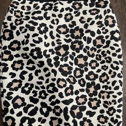 Ann Taylor Leopard Print Skirt 