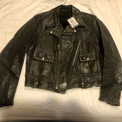 Leather Jacket With Studs