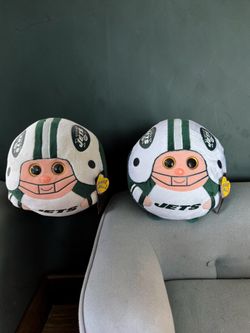 2 New York Jets Beanie Ballz Plush – New with Tags! 💚🤍