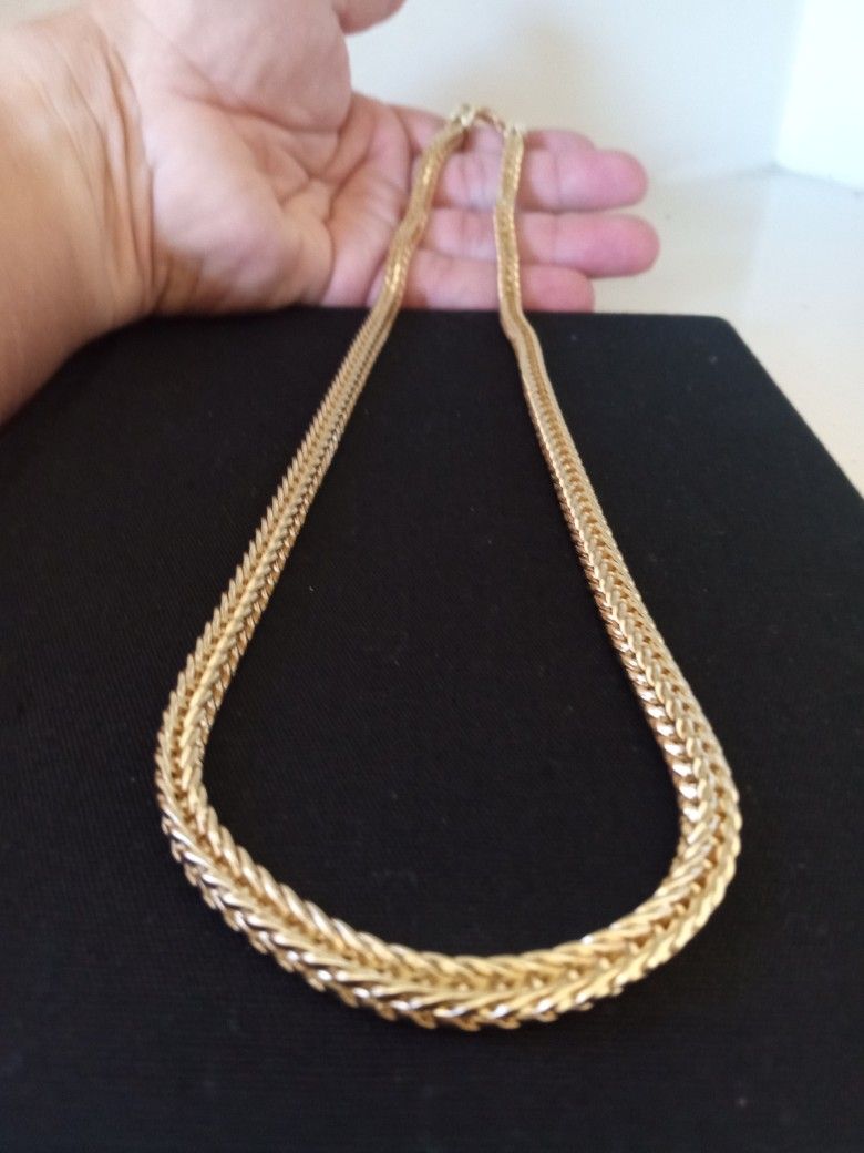 Gold 18k  Plated Box Necklace Chain