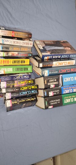 Books! Cussler, Baldacci, Silva,  Grisham, Clancy