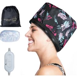 Alotlucky Hair Thermal Steamer Treatment SPA Cap Nourishing Care Hat with Adjustable Temperature Control,Moisturize and Nourish, Hair Care for Home Us