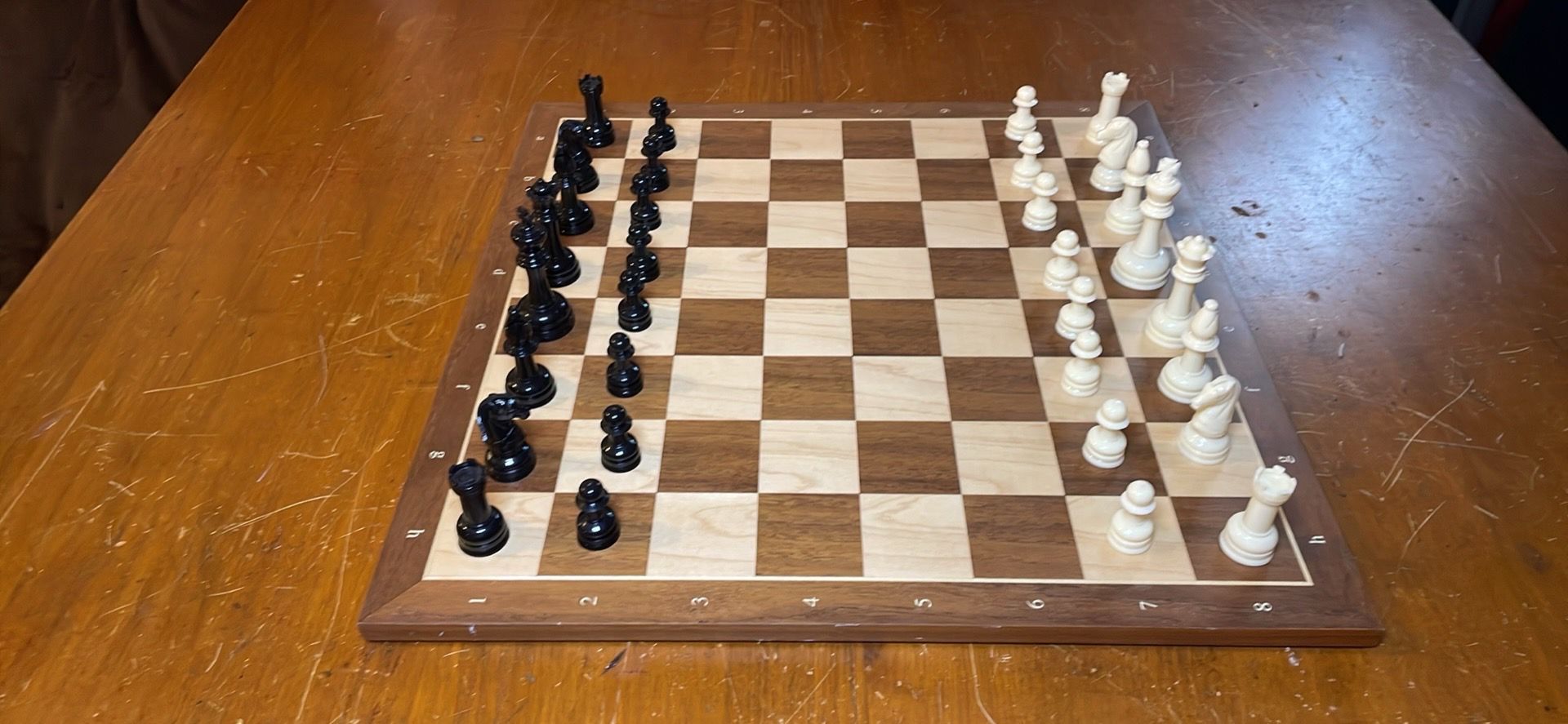 Ajedrez Chess Set made in Spain wooden board professional pieces ex cond as is pick up deliver.