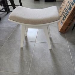 New White Vanity Chair
