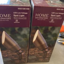 Home Decorators Collection Low-Voltage 7-Watt Brass Outdoor Integrated LED 2700K White Warm Landscape Spot Light