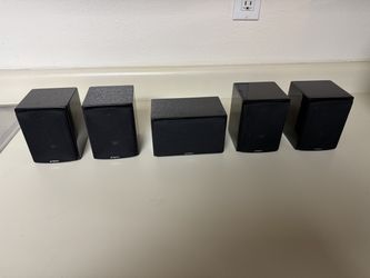 5 Energy satellite surround speakers in good condition