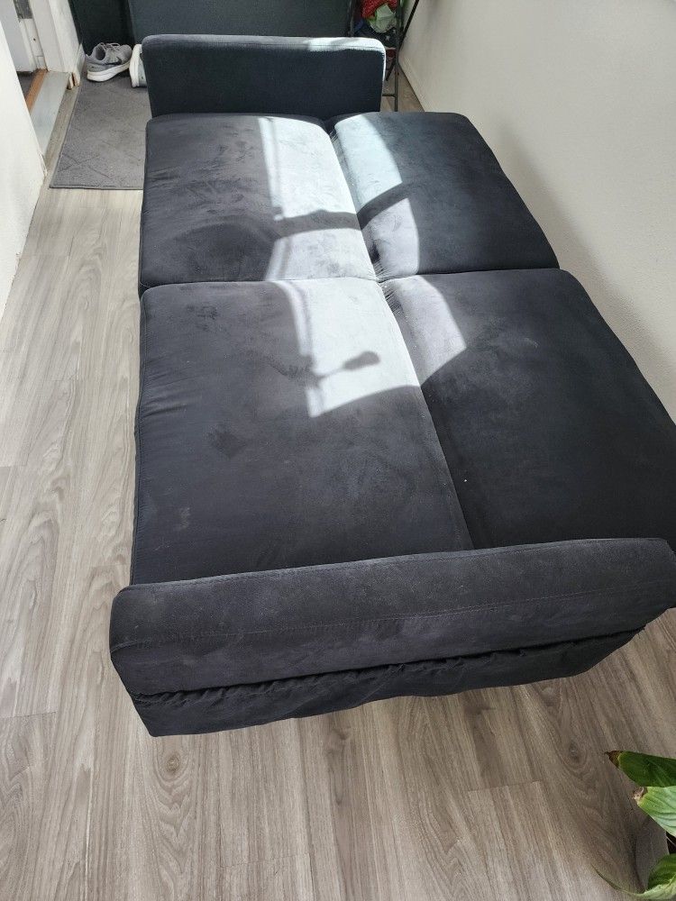 Futon Couch Black