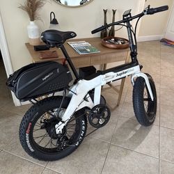 Jupiter electric bike- Defiant Fat Tire Folding Electric Bike