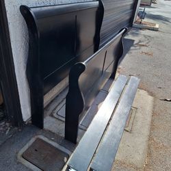 Queen Size Bed Frames (Mahogany, Black, or Blonde) 