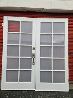 Double wood French Doors