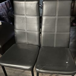 Black faux Chairs 