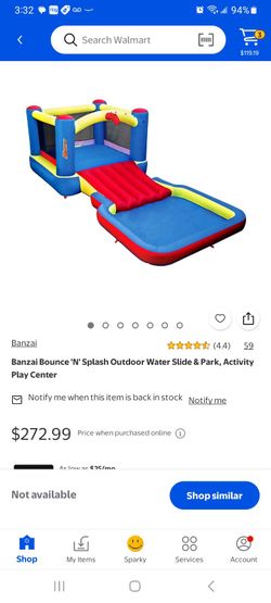 Banzai Bounce 'N' Splash Inflatable Water Slide Park