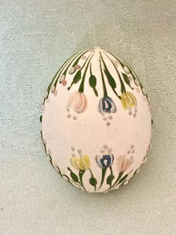 Real Eggshell Hand Painted Easter Egg