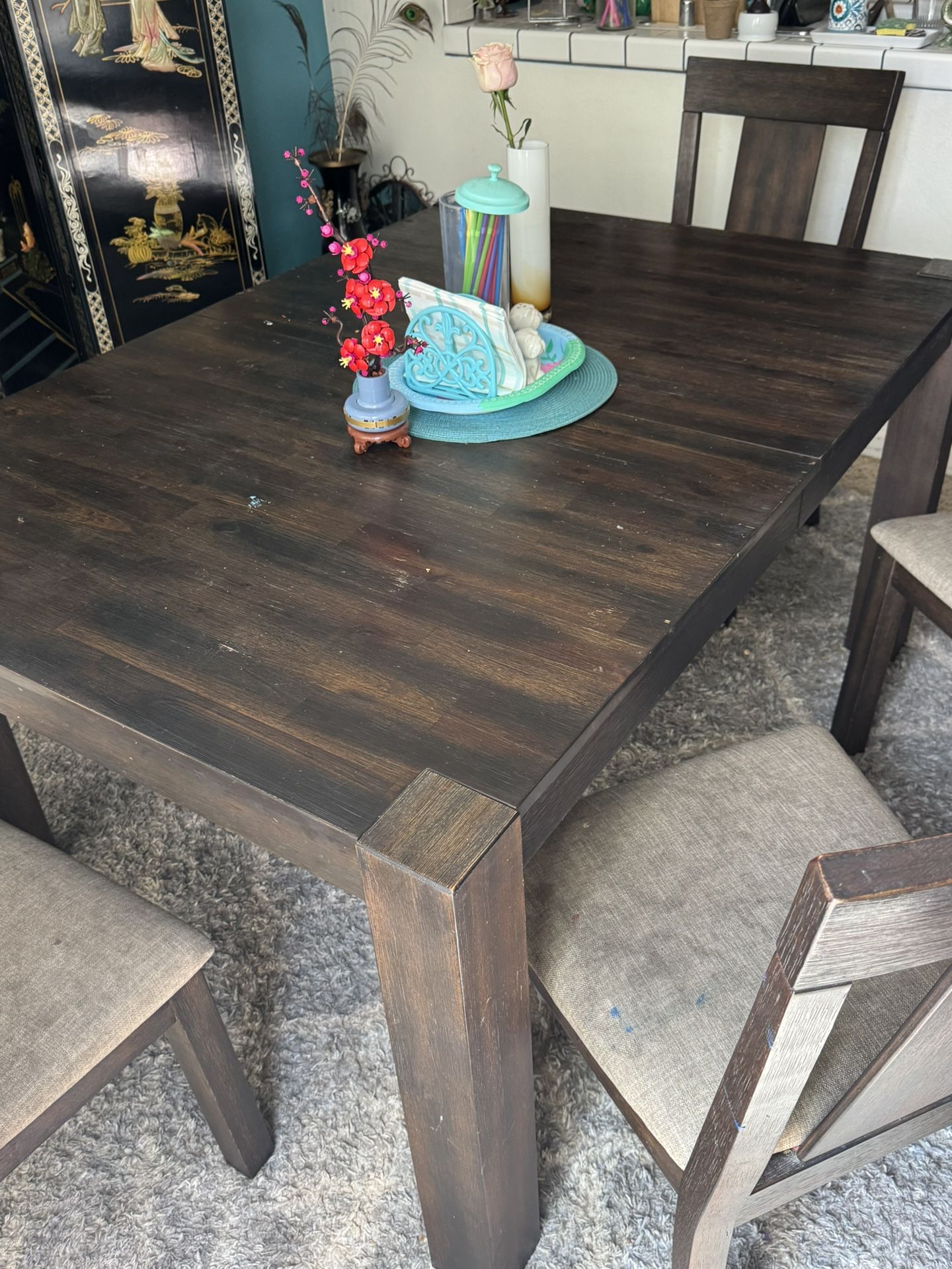 Dinning Room Table 6seater table With bench.