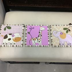 Set De Tres Cuadros  Para Baby 