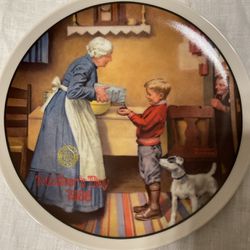 Mothers Day 1986 Norman Rockwell Collectors Plate