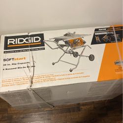 Rigid Heavy Duty 10-inch Job Site Table Saw With Stand