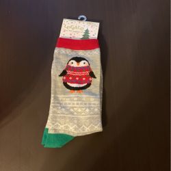 Penguin Christmas Socks