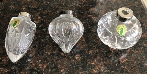 Waterford Crystal collector’s ornaments