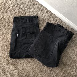 2 Pair Mens Black Levi’s Size 32