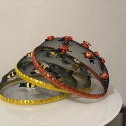 3 Mesh Food Covers Lady Bugs Bees