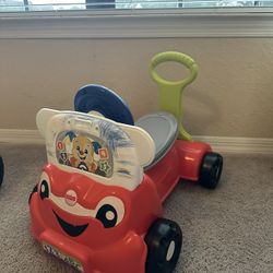 Fisher-Price Laugh & Learn 3-in-1 Smart Car Interactive Infant Walker & Toddler 