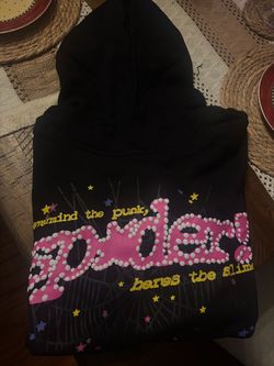 Sp5der Worldwide Black Graphic Hoodie and Sweatpants