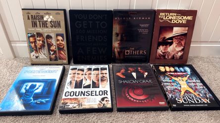 Lot of 8 DVDs Mixed Movies