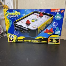 AIR HOCKEY SPONGEBOB BIKINI BOTTOM TABLE AIR POWERED SURFACE