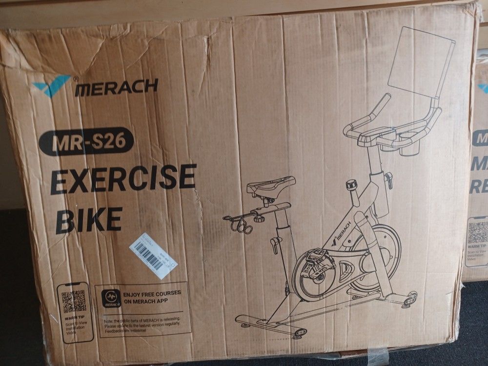 Super Deal. Merach S26 EXCERISE BIKE WITH HD SCREEN . BRAND NEW.  90 DAYS WARRANTY 