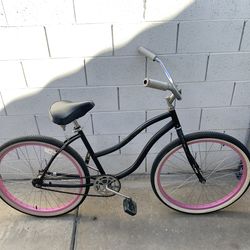 Beach Cruiser Bike Bicycle 26inch wheels- new inner tubes- Pedal Brakes- ready to ride - rider height 5’6” and UP