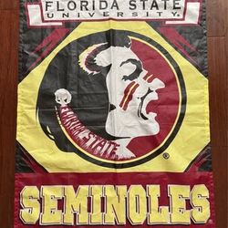 Seminoles Florida State Banner 27.5”x37” just $7 