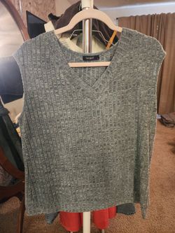 Sampeel Waffle Knit Sleeveless Top – Size L